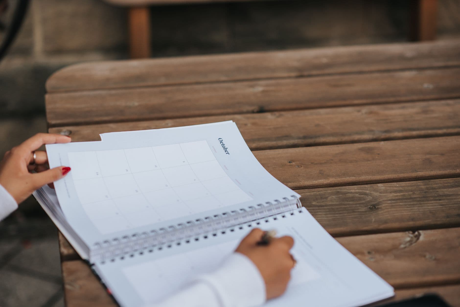 Calendário de planejamento de estudos